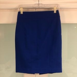 Express royal blue pencil skirt